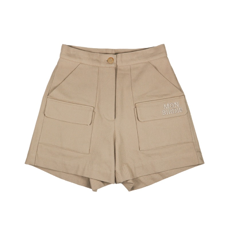 Fleece Twill Pocket Shorts 피치기모 포켓숏츠_D.BEIGE